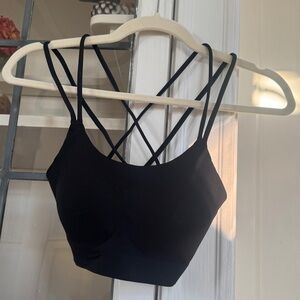 Aerie Offline Strappy Black Sportsbra